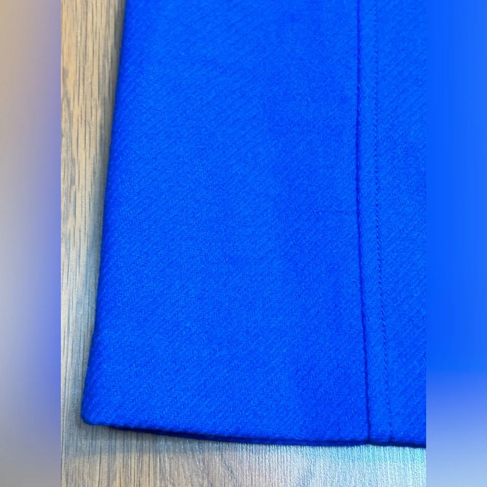 TALBOTS Women's Wool A-Line Skirt Royal Blue Professional Office Mini Academia 6